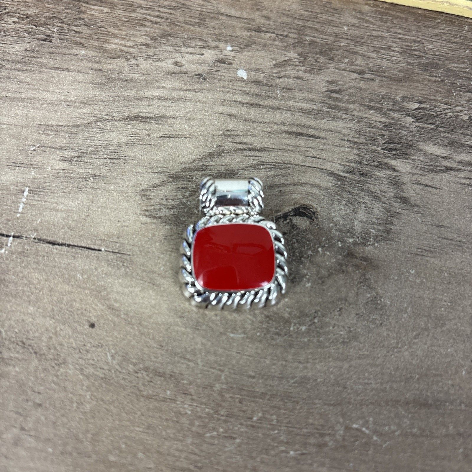 Best Vintage Pendant Red Silver Costume Preppy Old Money Retro 15$